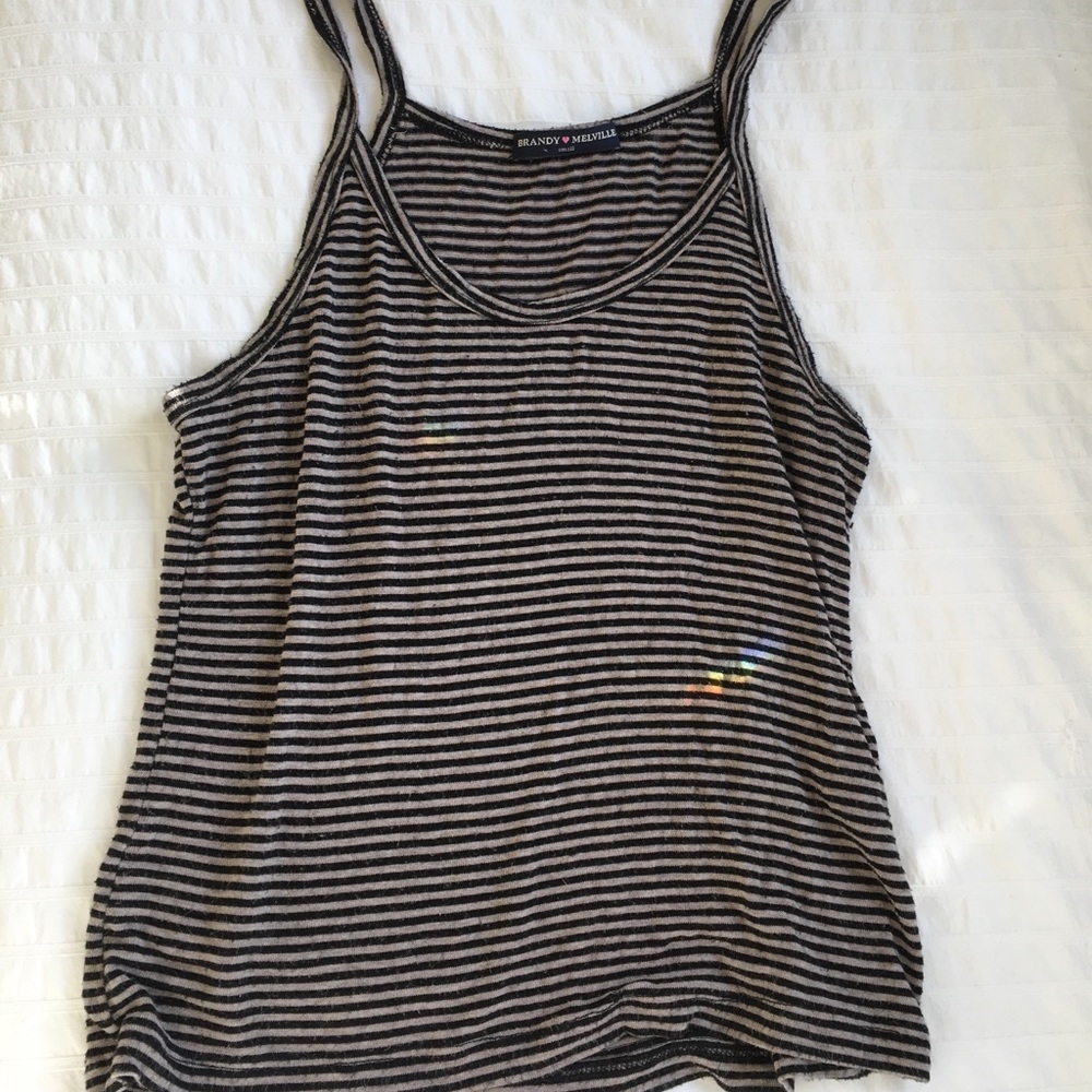 brandy melville striped tank top